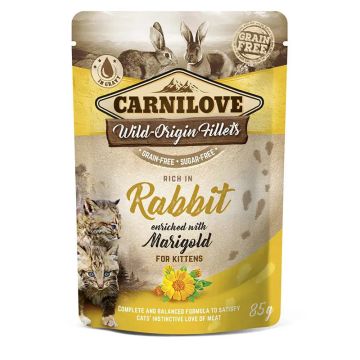 Carnilove Cat Pouch Conejo 24X85Gr, comida húmeda para gatos