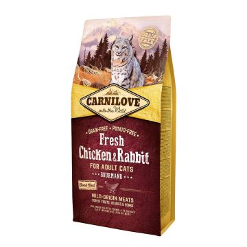 Carnilove Feline Adult Fresh Pollo Conejo 6Kg pienso para gatos