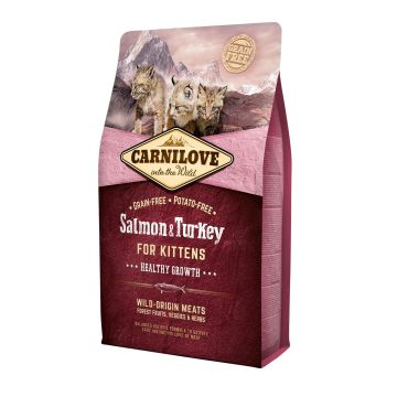 Carnilove Feline Kitten Salmon Pavo 2Kg pienso para gatos