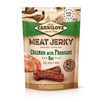 Carnilove Jerky Pollo Y Faisan Barritas 12X100Gr snack para perros
