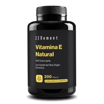 Zenement Vitamina E Natural 400 Ui, 200 cápsulas blandas