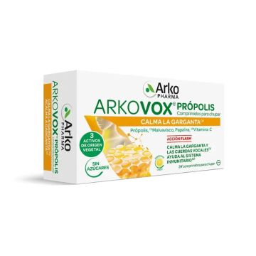 Arkopharma Arkovox Própolis Vitamina C sabor Miel-Limón, 24 comprimidos