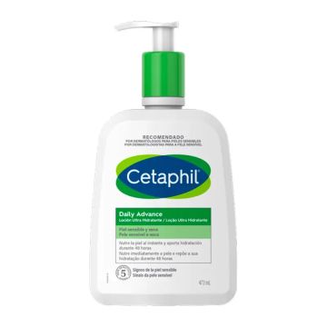 Cetaphil Loción Ultra Hidratante Daily Advance Para Pieles Sensibles y Secas,473 ml