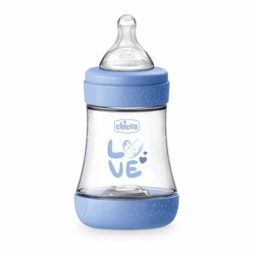 Chicco Biberón Perfect 5 +0 Meses Azul Silicona 150 Ml