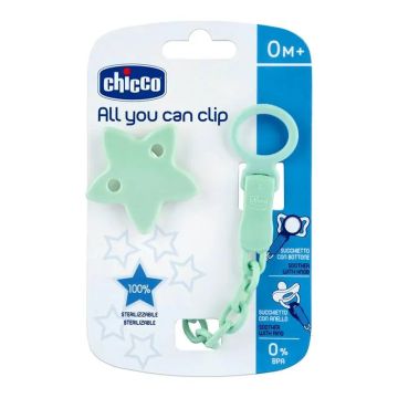 Chicco Clip Chupete Estrella , 1 unidades
