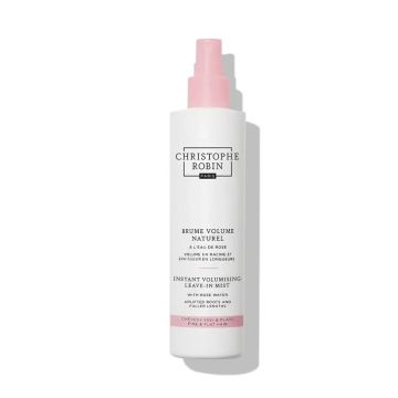 Christophe Robin Bruma Voluminizadora Instantánea Sin Aclarado Con Agua De Rosas, 150 ml