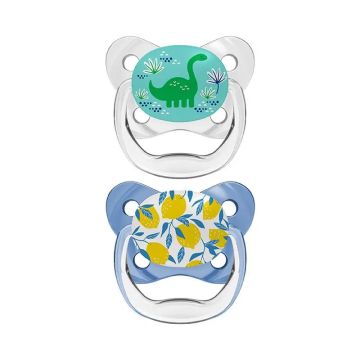 Chupete Prevent Escudo Mariposa T-2 6-18 Meses Azul