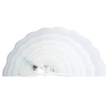 Collar Isabelino Necky Transparente Clasico 7 Tallas, 14Uds