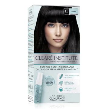 Clearé Institute Colour Clinuance Coloración Permanente Tinte Sin Amoníaco 1.0Negro