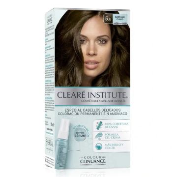 Clearé Institute Colour Clinuance Coloración Permanente Tinte Sin Amoníaco 5.0Castaño Claro