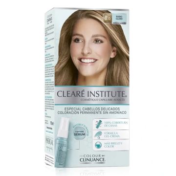 Clearé Institute Colour Clinuance Coloración Permanente Tinte Sin Amoníacos 8.0Rubio Claro