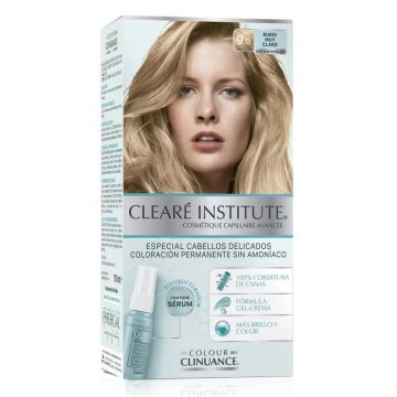 Clearé Institute Colour Clinuance Coloración Permanente Tinte Sin Amoníaco 9.0Rubio Muy Claro