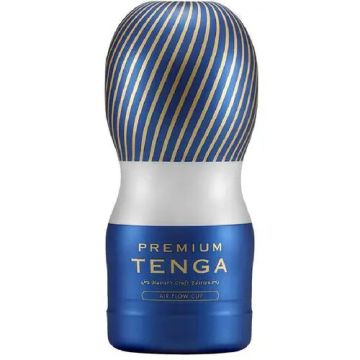 Copa Masturbadora Tenga Premium Air Flow Cup Azul Plata