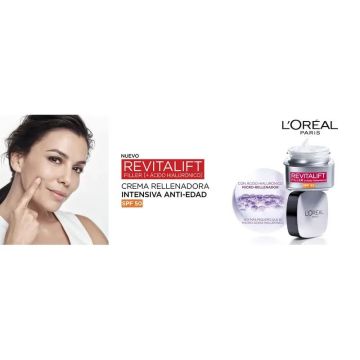L'Oréal Paris Crema Rellenadora Intensiva Con Ácido Hialurónico Y Spf 50:Volumen Y Protección Uvb/Uva