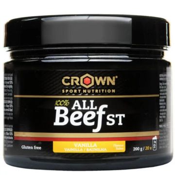 Crown Sport Nutrition 100% All Beef Vainilla , 200 gr (20 porciones)