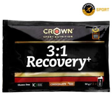 Crown Sport Nutrition 3:1 Recovery+ Chocolate Monodosis , 50 gr