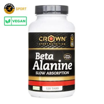 Crown Sport Nutrition Beta Alanine Absorción Lenta , 120 (30 porciones)