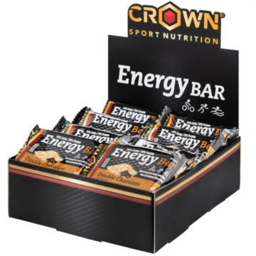 Crown Sport Nutrition Energy Bar Doble Chocolate , 12 x 60 gr
