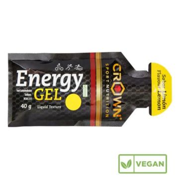 Crown Sport Nutrition Energy Gel Limón , 1 x 40 gr
