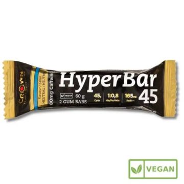 Crown Sport Nutrition Hyperbar 45 Neutro + Cafeína , 60 gr