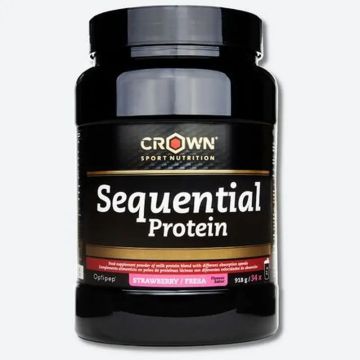 Crown Sport Nutrition Sequential Protein Fresa (Recuperador Nocturno) , 918 gr(34 porciones)
