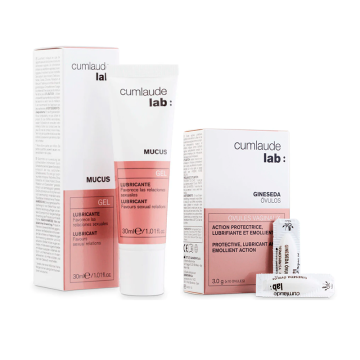 Cumlaude Lab Pack Mucus Gel Lubricante Vaginal 30 Ml + Gineseda Óvulos 10Unidades