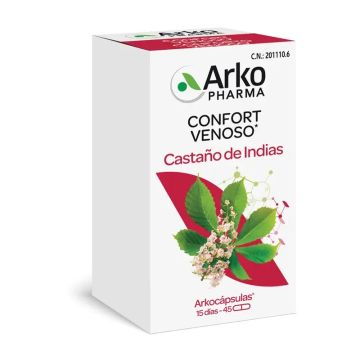 Arkopharma Arkocápsulas Castaño de Indias Bio, 45 cápsulas