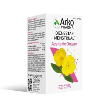 Arkopharma Arkocápsulas Aceite de Onagra Bio, 100 cápsulas