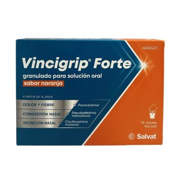 Vincigrip Forte Solución Oral Naranja 10 sobres