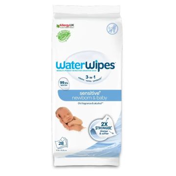 Waterwipes Toallitas Bebé Biodegradables, 28 Unidades