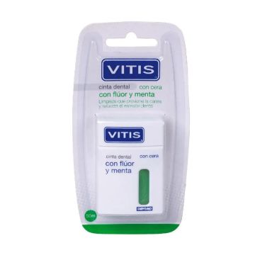VITIS Cinta Dental con Fluor y Menta 50 M