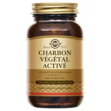 Solgar Carbón Activado 300mg, 100 Cápsulas