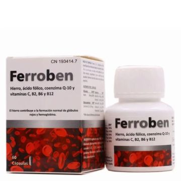 Bluecube Healthcare Ferroben, 60 cápsulas
