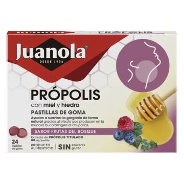 Juanola Pastillas Blandas Própolis Frutas Del Bosque, 24 pastillas