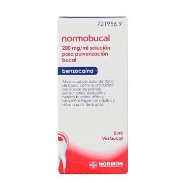 Normobucal 200 mg/ ml Solución Para Pulverización Bucal 1 Frasco 5 ml