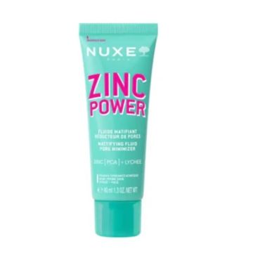 Nuxe Zinc Power Fluido Matificante Anti-Imperfecciones , 40 ml