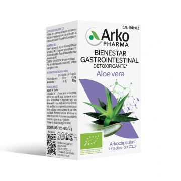 Arkopharma Arkocápsulas Aloe Vera Bio, 30 cápsulas
