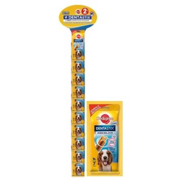 Pedigree Dentastix Tiras Mediano Display 20Uds