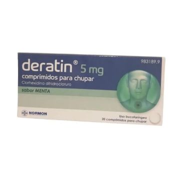 Deratin 5 mg 20 comprimidos Para Chupar