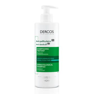 Vichy Dercos Technique Champú Anticaspa Grasa, 390 ml