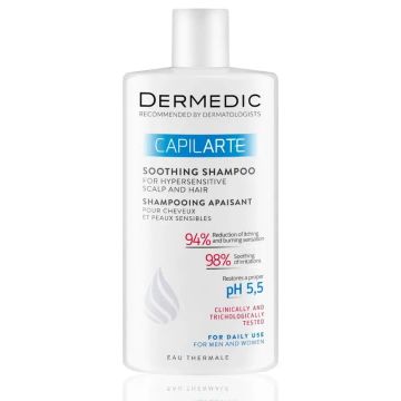Dermedic Capilarte Champú Calmante Para Cuero Cabelludo Sensible, 300 ml