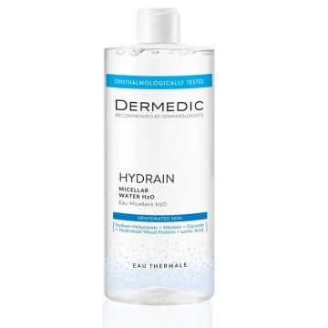 Dermedic Hydrain3 Hialuro Agua Micelar H2O, 500 ml