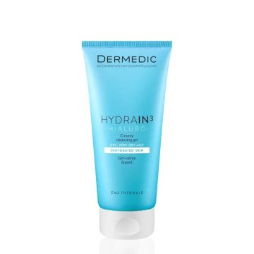 Dermedic Hydrain3 Hialuro Gel Limpiador Cremoso, 200 ml
