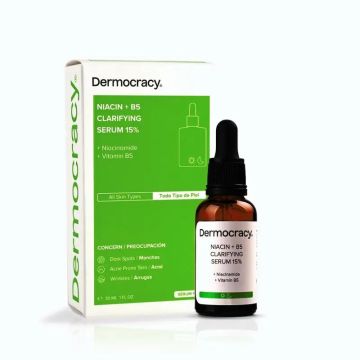 Dermocracy Niacin +B5 Clarifying Sérum 15% Niacinamide + Vitamina B5 , 30 Ml