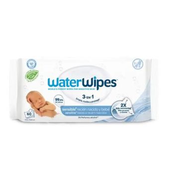 Waterwipes Toallitas Bebé Biodegradables, 60 Unidades