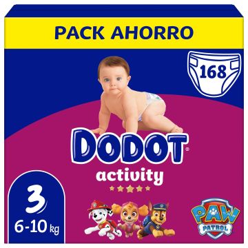 Dodot Activity Pañal Talla 3 , 168 unidades