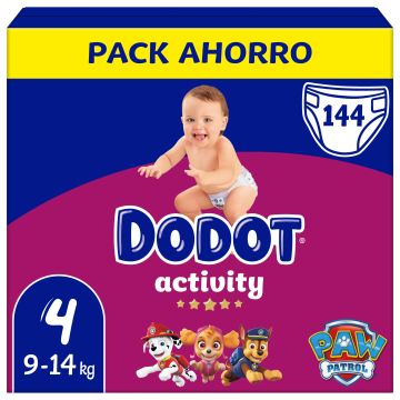 Dodot Activity Pañal Talla 4 , 144 unidades