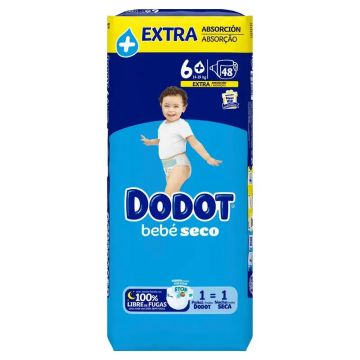 Dodot Mainline Pañal Talla 6+ (+14 Kg), 48 unidades