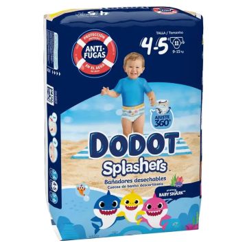 Dodot Splashers Pañal Talla 4, 11 Unidades