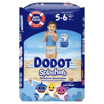 Dodot Splashers Pañal Talla 5, 10 Unidades